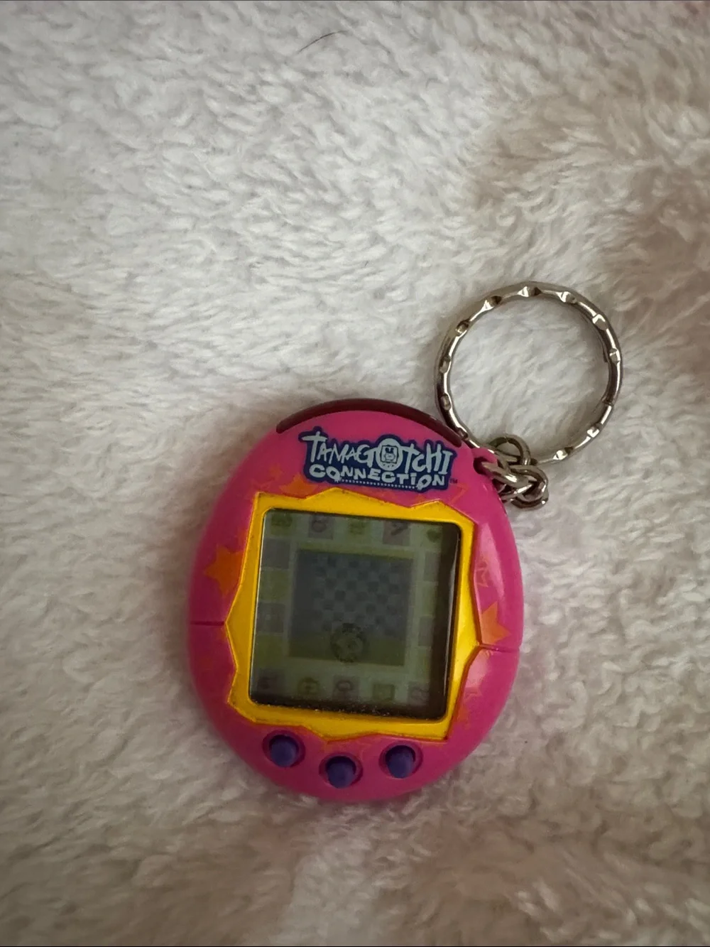 Vintage 2004 Tamagotchi Connection Handheld Virtual Pet Keychain WORKS